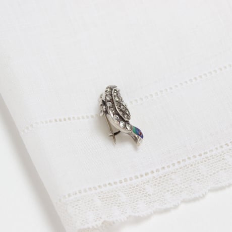 duck brooch *enamel & paste stones