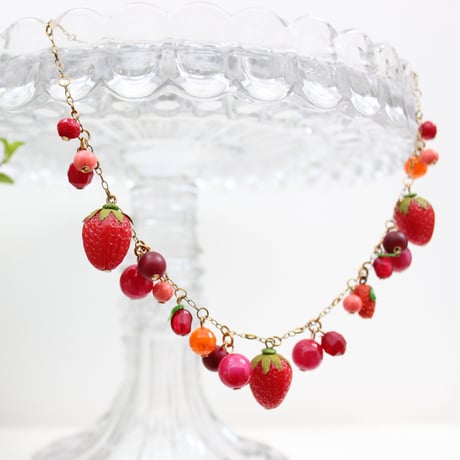 red berry necklace