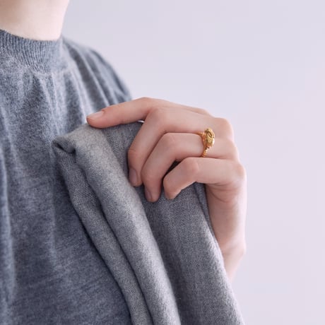 rabbit ring *gold plated on silver