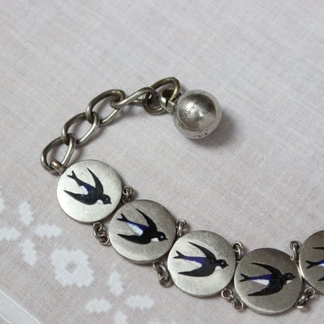 enamel bracelet * french swallow