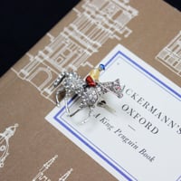 jockey brooch *paste & enamel