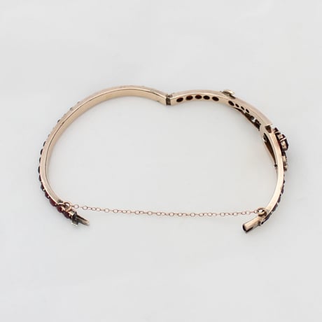 bohemian garnet bangle *crescent & clover