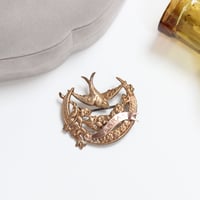 swallow and crescent brooch *arras