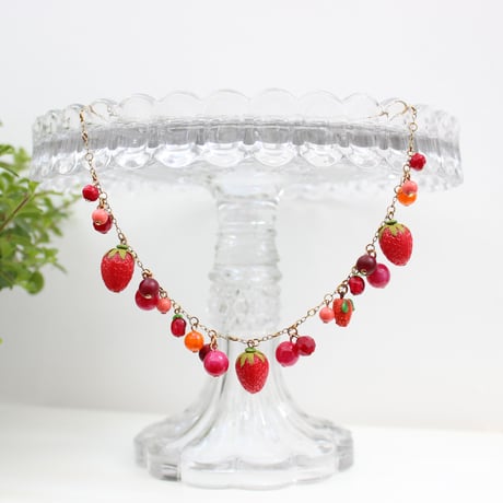 red berry necklace