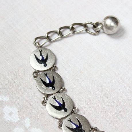 enamel bracelet * french swallow
