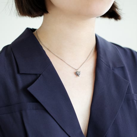 diamond and ruby fox pendant charm