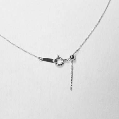 old cut paste pendant *10ct white gold chain