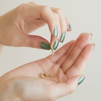 antique diamond clip-on earrings *raindrops_K18 gold