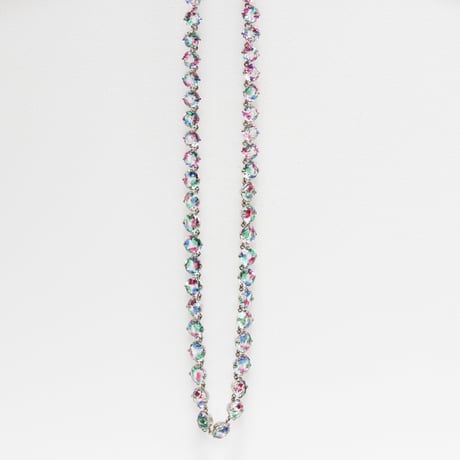 iris glass necklace *65cm long