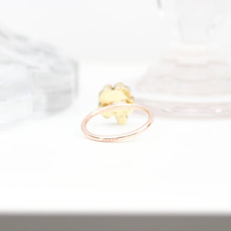 micro mosaic four leaf clover ring