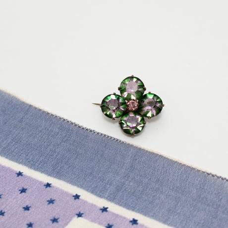 clover brooch *bi-colour