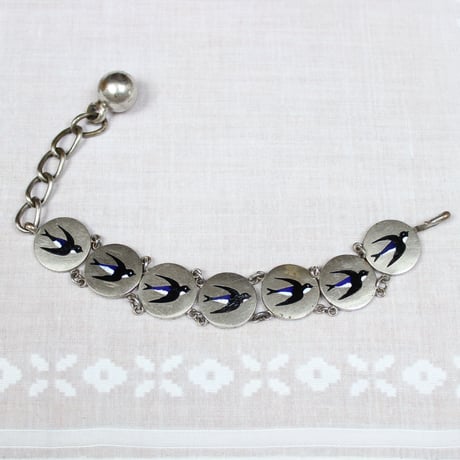 enamel bracelet * french swallow