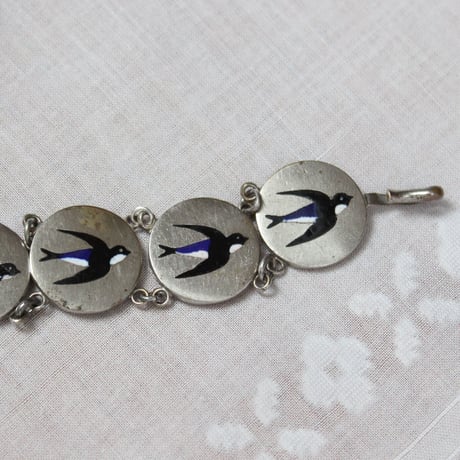 enamel bracelet * french swallow