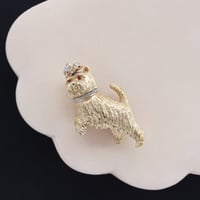 A&S hopping westie brooch *size L