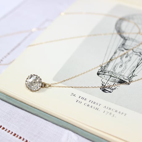 old cut paste pendant* yellow gold