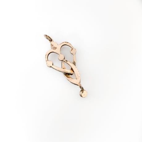 bohemian garnet pendant charm *art nouveau