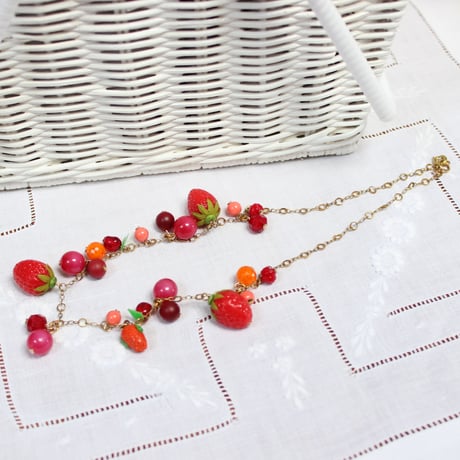 red berry necklace