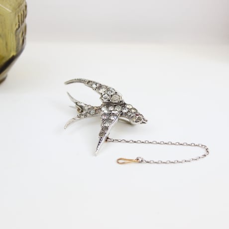 victorian swallow brooch *size L