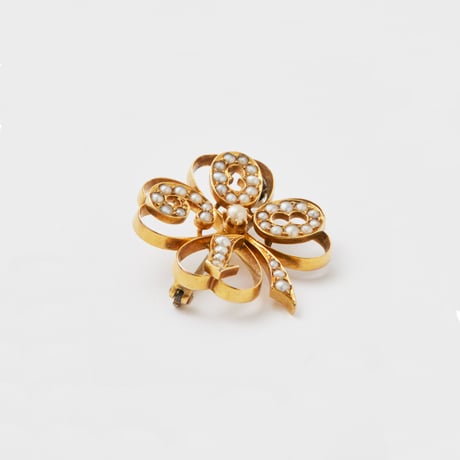 1900 clover brooch *pearl