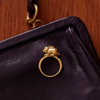 rabbit ring *gold plated on silver