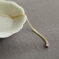 antique diamond pendant (oval) with claws *pink gold + yellow gold