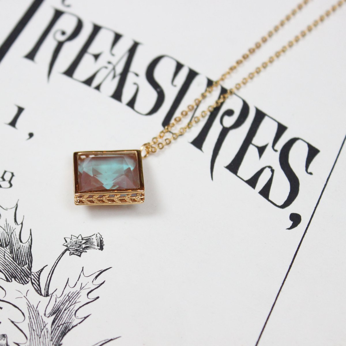 saphiret pendant *square | tinycrown
