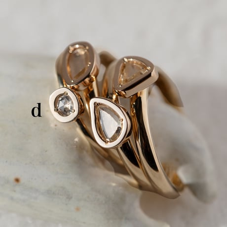 antique rose cut diamond ring *10ct_d oval