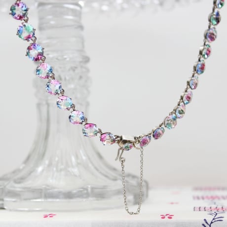 iris glass necklace *65cm long