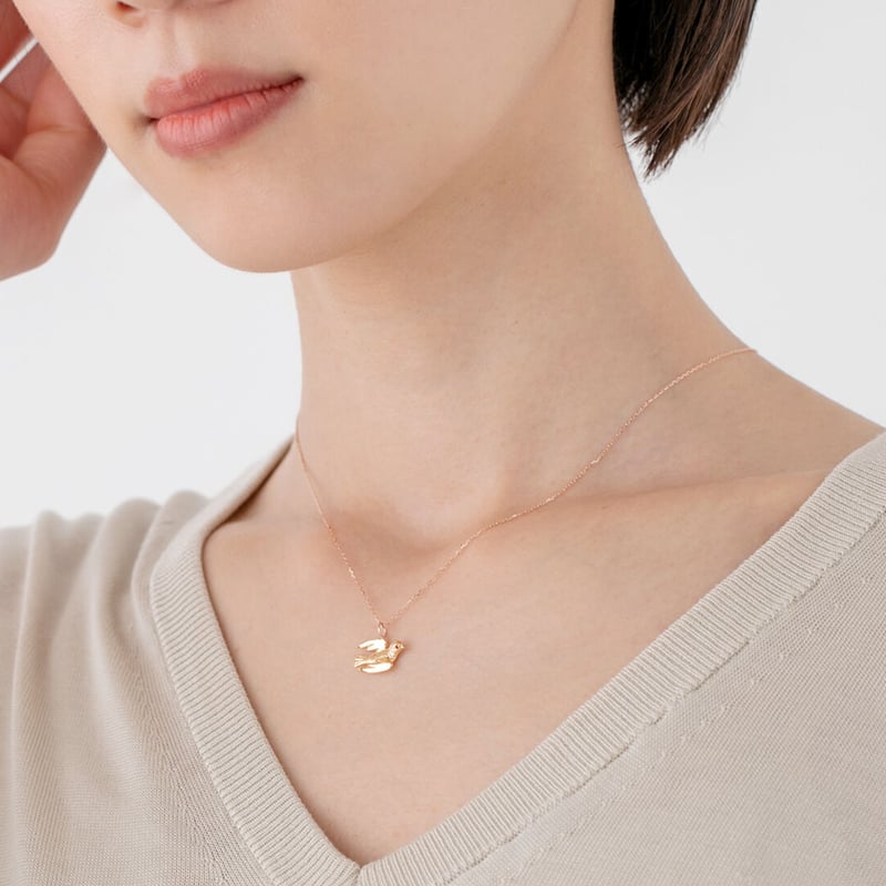 bird pendant*gold + ruby | tinycrown