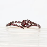 bohemian garnet bangle *crescent & clover