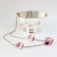 art deco necklace *rhombus