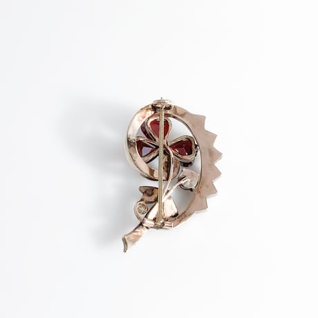 bohemian garnet brooch *bouquet