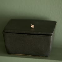 antique diamond single earring *pink gold + yellow gold
