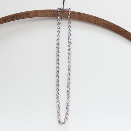 iris glass necklace *65cm long