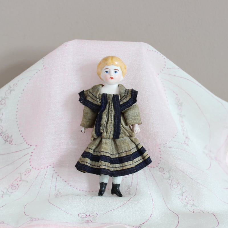 german miniature doll set *twins & two tiny dol