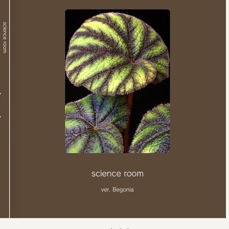 science room  ver. Begonia