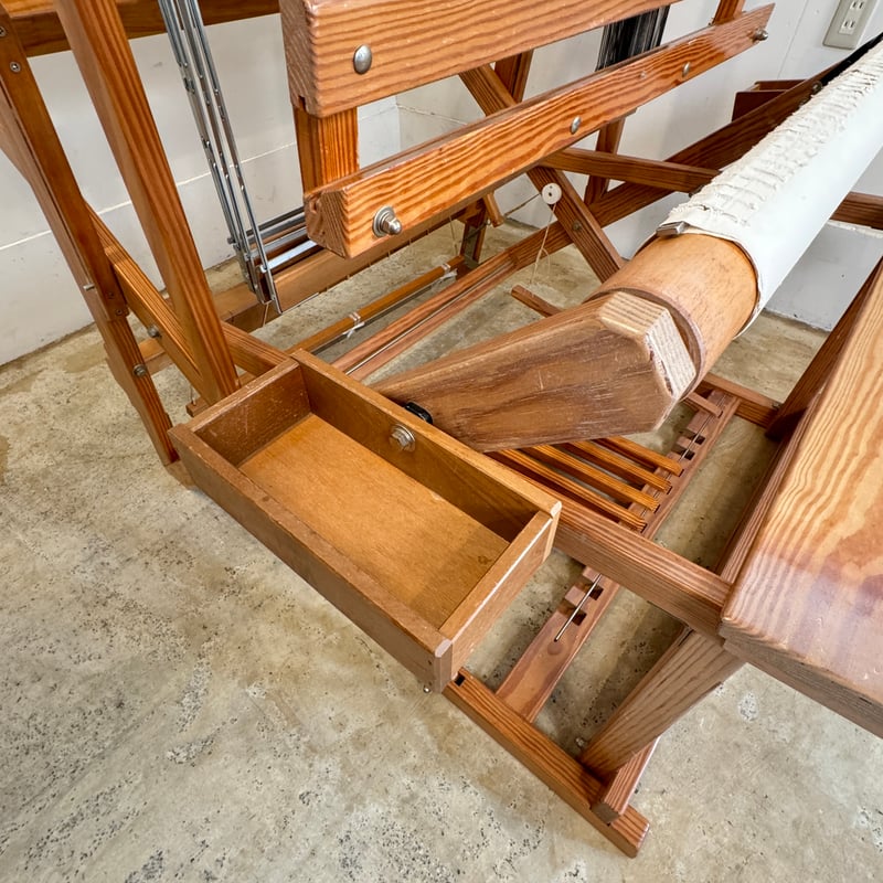 別途送料要・A187】<クマクラ>X-85型機織 織幅80cm 踏板6枚 4枚綜絖