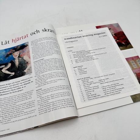 【F1_110】VAV MAGASINET nr 1:2003 /Scandinavian Weaving Magazine  /Scandinavian Weaving Magazine 英訳付