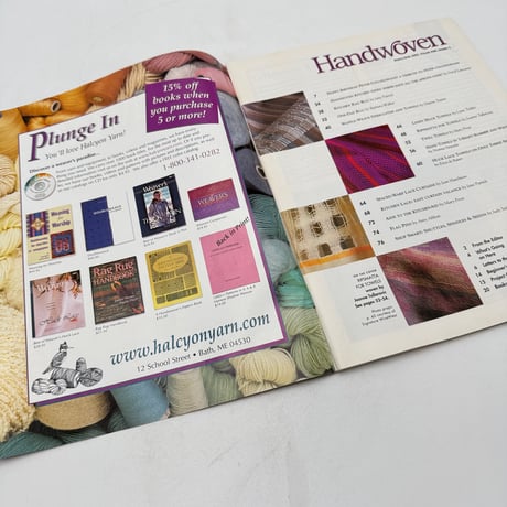 【F1_218】Handwoven March/April 2002  /INTERWEAVE PRESS