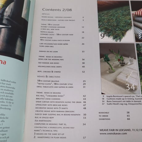 【古本】B2_131　Vav Magasinet　VÄVMAGASINET NR2 2008