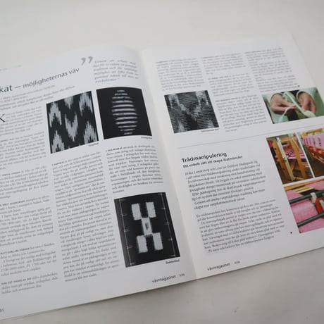 【古本】B2_122　Vav Magasinet　VÄVMAGASINET NR3 2006 日本語訳小冊子付