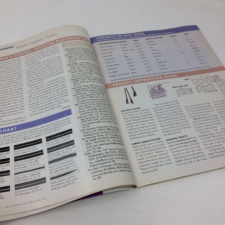 【古本】B268      HANDWOVEN　January / february 2006