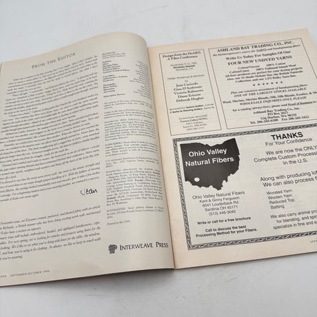 【F1_180】Handwoven  September/October 1996  /INTERWEAVE PRESS