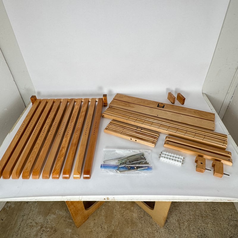 【手織り機用】東京手織 KM-650用 長椅子（高さ調節可）　中古　織物道具 手織り機用】東京手織 KM-650用 長椅子（高さ調節可） 中古 織物道具