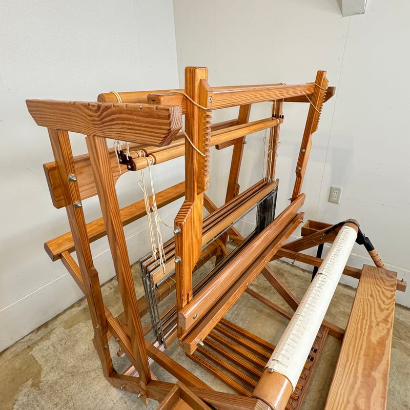 別途送料要・A187】<クマクラ>X-85型機織 織幅80cm 踏板6枚 4枚綜絖