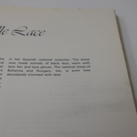 【古本】B5_009　Twentieth-century lace /Ernst Erik Pfannschmidt