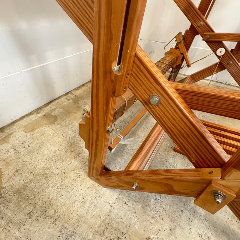 別途送料要・A187】<クマクラ>X-85型機織 織幅80cm 踏板6枚 4枚綜絖