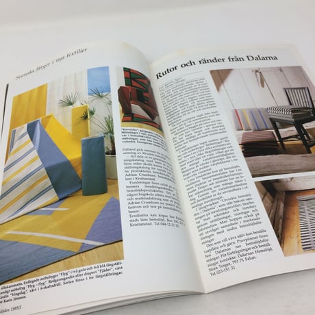 【古本】B189Hemslöjden  Magazine   1989/5