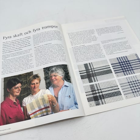 【F1_104】VAV MAGASINET nr 4:2002 /Scandinavian Weaving Magazine  /Scandinavian Weaving Magazine 英訳付