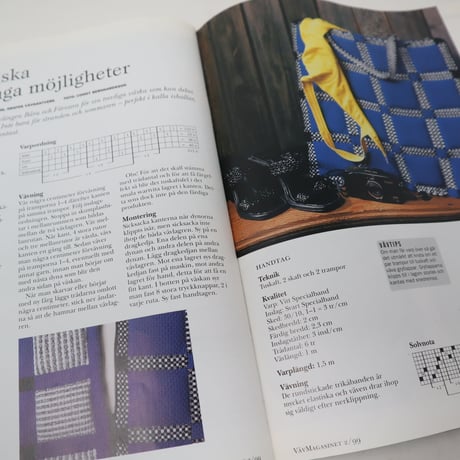 【古本】B2_264　Vav Magasinet　VÄVMAGASINET NR2 1999　和訳・英訳小冊子付